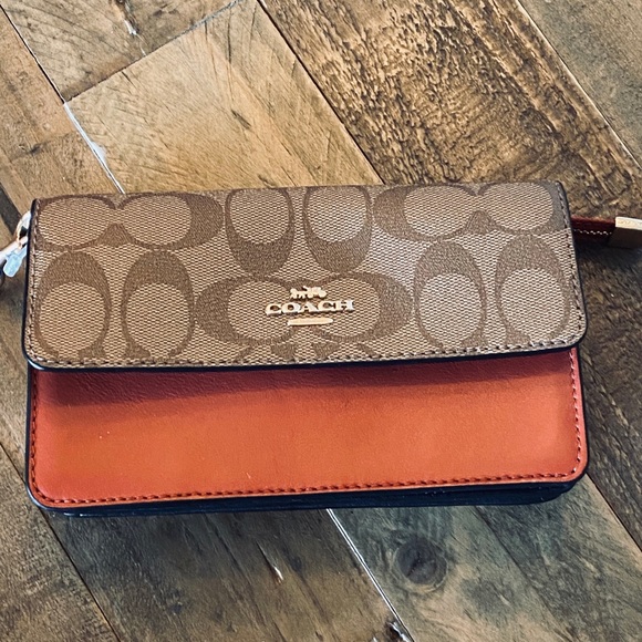 -Coach Signature colorblock Foldover wristlet - Picture 6 of 8